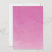 Moderne Waterverf meisjes Baptism Christening Cros Kaart (Achterkant)