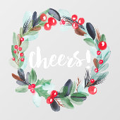 Moderne waterverf met het dikke script raamsticker (Vel)