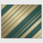 Moderne waterverf metallic goudgroen cadeaupapier (Vlak)