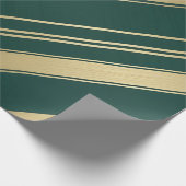 Moderne waterverf metallic goudgroen cadeaupapier (Hoek)