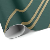 Moderne waterverf metallic goudgroen cadeaupapier (Rol Hoek)