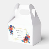 Moderne Waterverf Mexicaans Fiesta Bloemenbruiloft Bedankdoosjes (Voorkant Zijde)