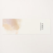 Moderne waterverf minimale elegante roze perzik yogamat (Achterkant (horizontaal))