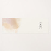 Moderne waterverf minimale elegante roze perzik yogamat (Voorkant (horizontaal))