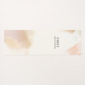 Moderne waterverf minimale elegante roze perzikyog yogamat (Achterkant (horizontaal))