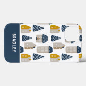 Moderne Waterverf minimalistische huispatroonnaam Case-Mate iPhone Case (Achterkant (horizontaal))