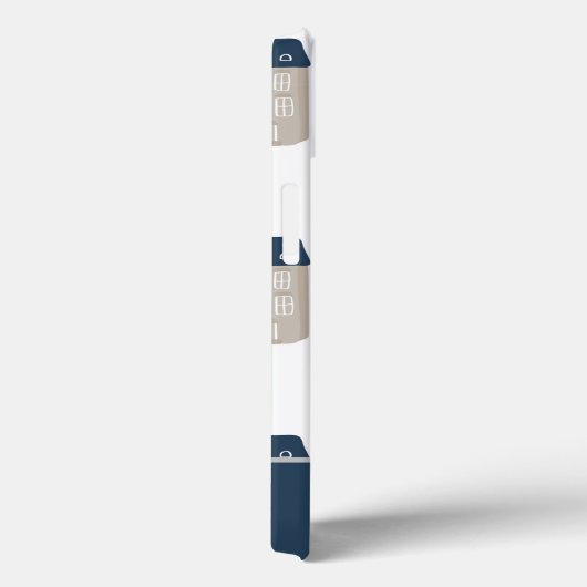 Moderne Waterverf minimalistische huispatroonnaam Case-Mate iPhone Case (Achterkant / Rechts)