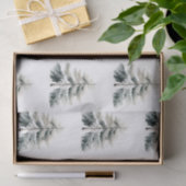 Moderne Waterverf minimalistische kerst Tissuepapier (Geschenk)