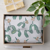 Moderne Waterverf Mistletoe Pattern Tissuepapier (Geschenk)