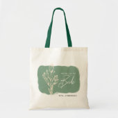 Moderne waterverf moeder van de bruid tote bag (Voorkant)