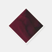 Moderne Waterverf Moody Maroon Burgundy Wedding Servet (Hoek)