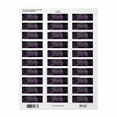 Moderne Waterverf Moody Plum Paarse Party Wedding Etiket (Full Sheet)
