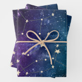 Moderne Waterverf Moon Celestial Inpakpapier Vel (In situ)