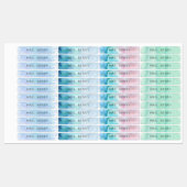 Moderne Waterverf Naam leraar Labels (Vel)