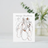 Moderne Waterverf Nativiteitsscène Briefkaart (Staand voorkant)