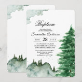 Moderne Waterverf Natuur groene bomen in vita Kaart (Voorkant / Achterkant)