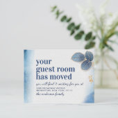 Moderne Waterverf Nieuw adres Verhuisaankondiging Briefkaart (Staand voorkant)