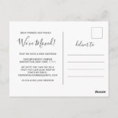 Moderne Waterverf Nieuw adres Verhuisaankondiging Briefkaart (Achterkant)