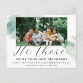 Moderne Waterverf Nieuw Buurland Briefkaart (Voorkant)