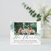 Moderne Waterverf Nieuw Buurland Briefkaart (Staand voorkant)