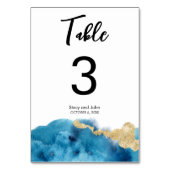 Moderne Waterverf Ocean Island bruiloft Kaart (Achterkant)