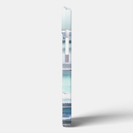 Moderne Waterverf Ocean Zee Persoonlijke naam Case-Mate iPhone Case (Achterkant / Links)