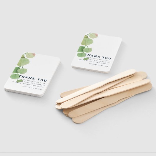 Moderne Waterverf oliage Weddenschap Dank je Handwaaier (Niet-gemonteerd)