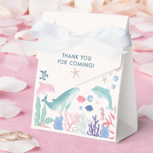 Moderne Waterverf onder het Zee Baby shower Bedankdoosjes (Huwelijk)