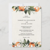 Moderne Waterverf Oranje en lederen schoonheid Kaart (Voorkant)