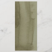 Moderne Waterverf Oranje en lederen schoonheid Menu (Achterkant)