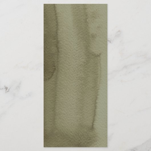 Moderne Waterverf Oranje en lederen schoonheid Menu (Achterkant)