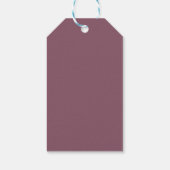 Moderne Waterverf Ornament Loofwerk Kerst Cadeaulabel (Achterkant)