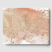 Moderne Waterverf Oyster Beach bruiloft Gastenboek (Achterkant)