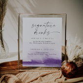 Moderne Waterverf | PAARSE DRINK Poster