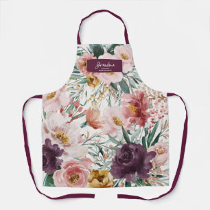 Moderne waterverf paarse elegant oma schort