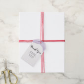 Moderne Waterverf Paarse Huwelijkscadeautag Cadeaulabel (Met Touw)