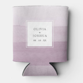 Moderne Waterverf Paarse ombre Wedding Blikjeskoeler