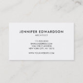 Moderne waterverf paarse splater professionaL Visitekaartje (Achterkant)