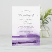 Moderne Waterverf | Paarse weddenschap van Kaart (Staand voorkant)