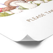 Moderne Waterverf paddenstoel voor gebruik Poster (Hoek)