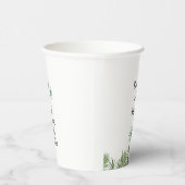 Moderne Waterverf Palm Tree Trouwpapier Cup Papieren Bekers (Rechts)