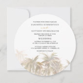 Moderne Waterverf Palm Trees Wedding Kaart (Voorkant)