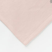 Moderne Waterverf Panda met naam en pastelroze Fleece Deken (Hoek)
