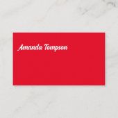 Moderne Waterverf papaverbloem Visitekaartje (Achterkant)