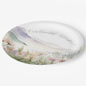 Moderne Waterverf Papieren Bordje (Gekanteld)