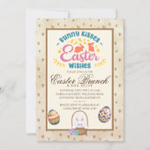 Moderne Waterverf Pasen Brunch Egg Hunt Kaart (Voorkant)