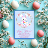 Moderne Waterverf Pasen Brunch Egg Hunt Kaart