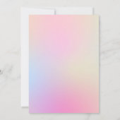 Moderne Waterverf Pastel Cloud Negen Baby shower Kaart (Achterkant)