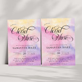 Moderne Waterverf Pastel Cloud Negen Baby shower Kaart