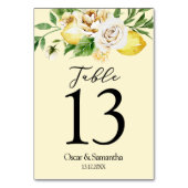 Moderne Waterverf Pastel Gele Lemons & Leaf Kaart (Voorkant)